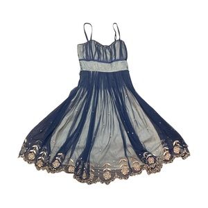 Anthropologie Corset Odille Mesh Dress